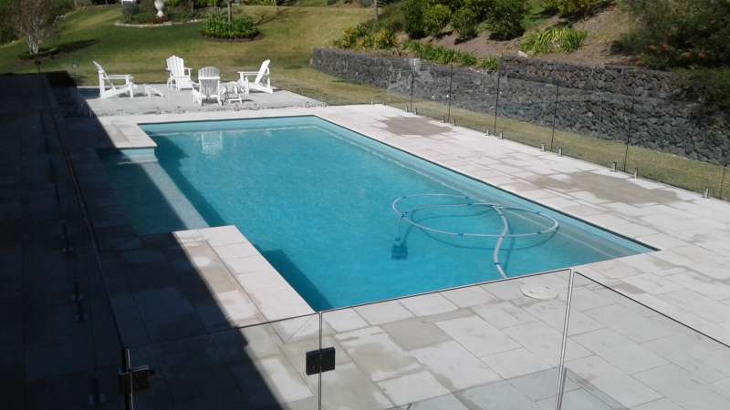 Frameless Glass Pool fencing.